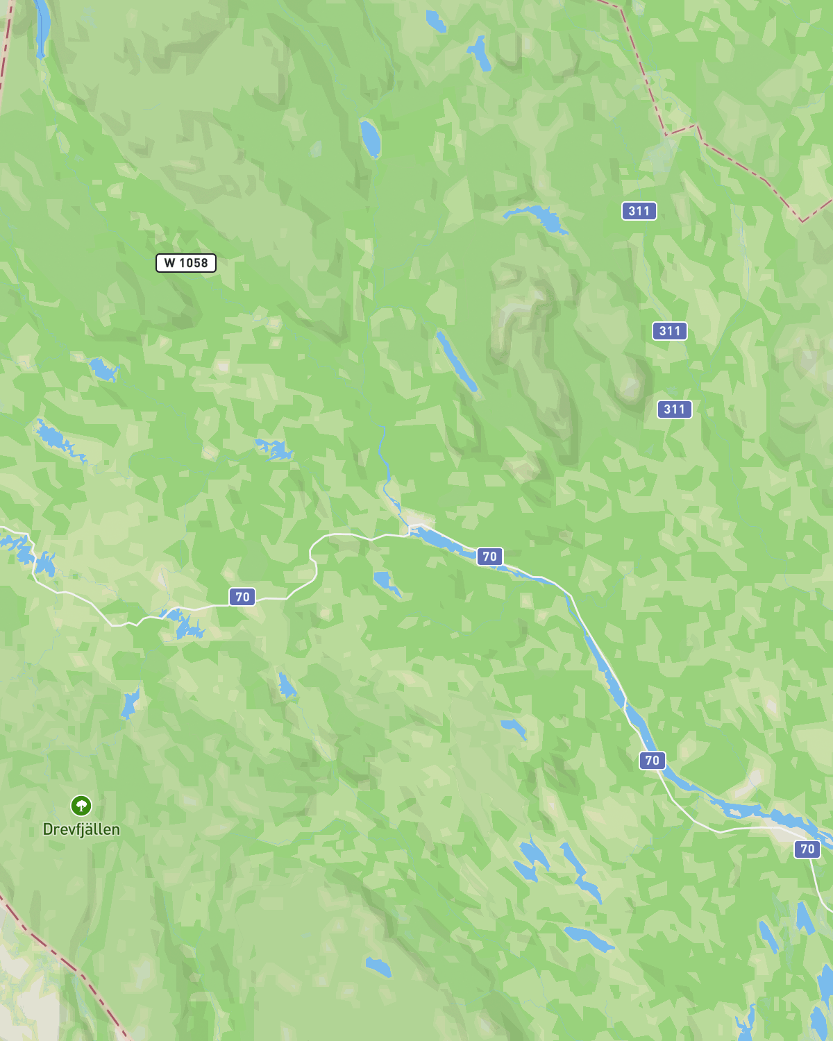 Karta över Idre & Grövelsjön