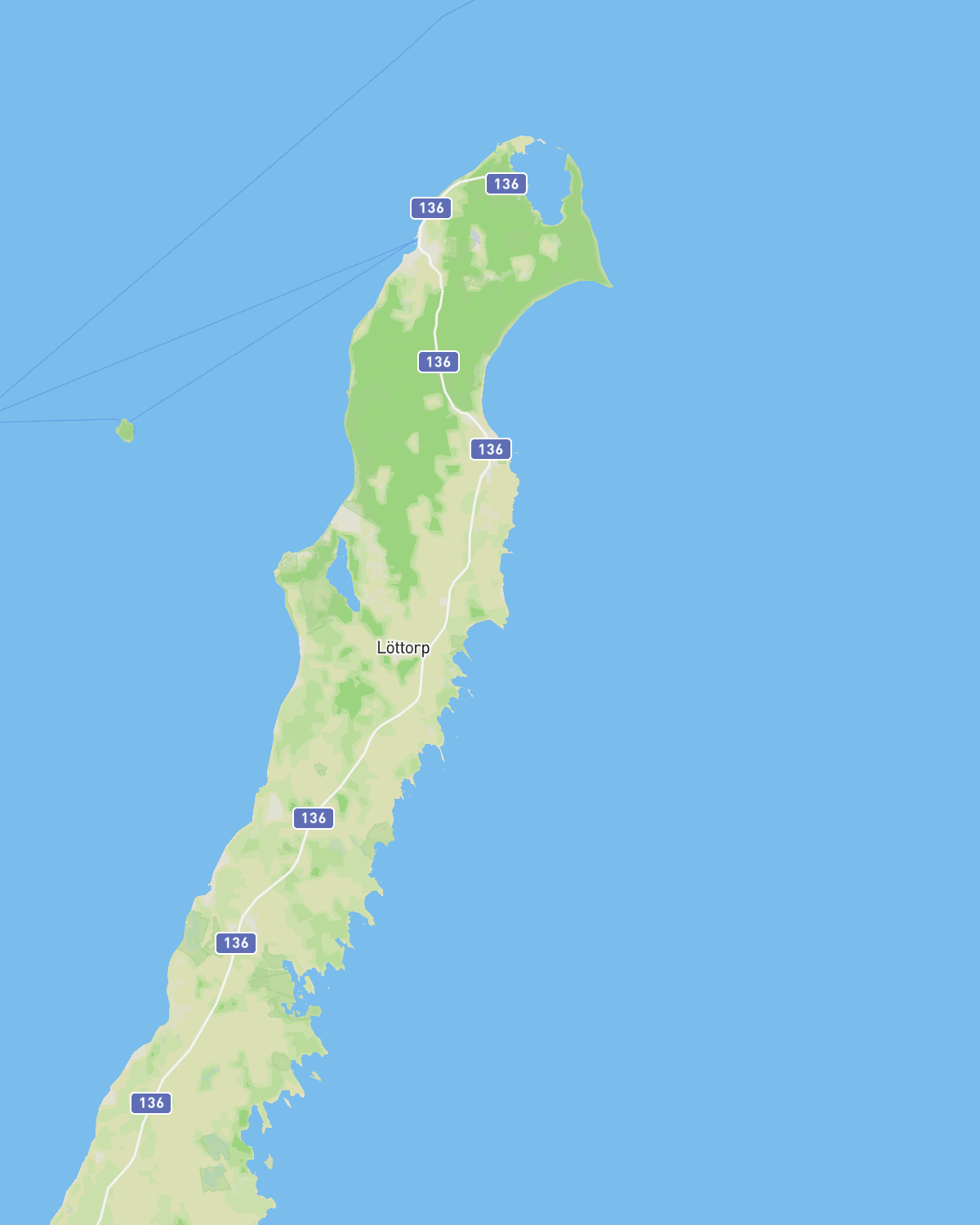 Karta över Norra Öland